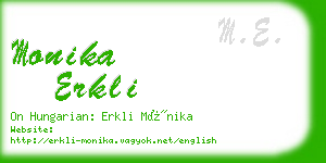 monika erkli business card